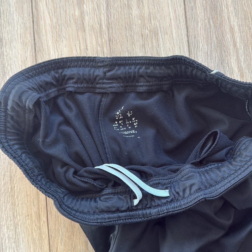 ADIDAS Black & White Three Stripe Activewear Long Track Sweatpants - Picture 4 of 4